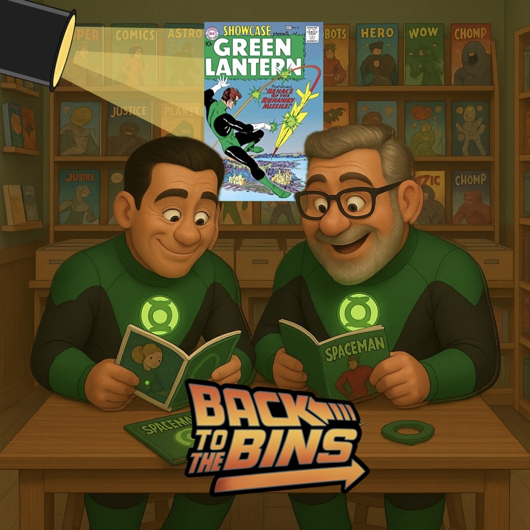 Paul and Dave shine the Bins Spotlight on Showcase Comics #22, introducing Hal Jordan as the "new" Green Lantern!  Listen In!