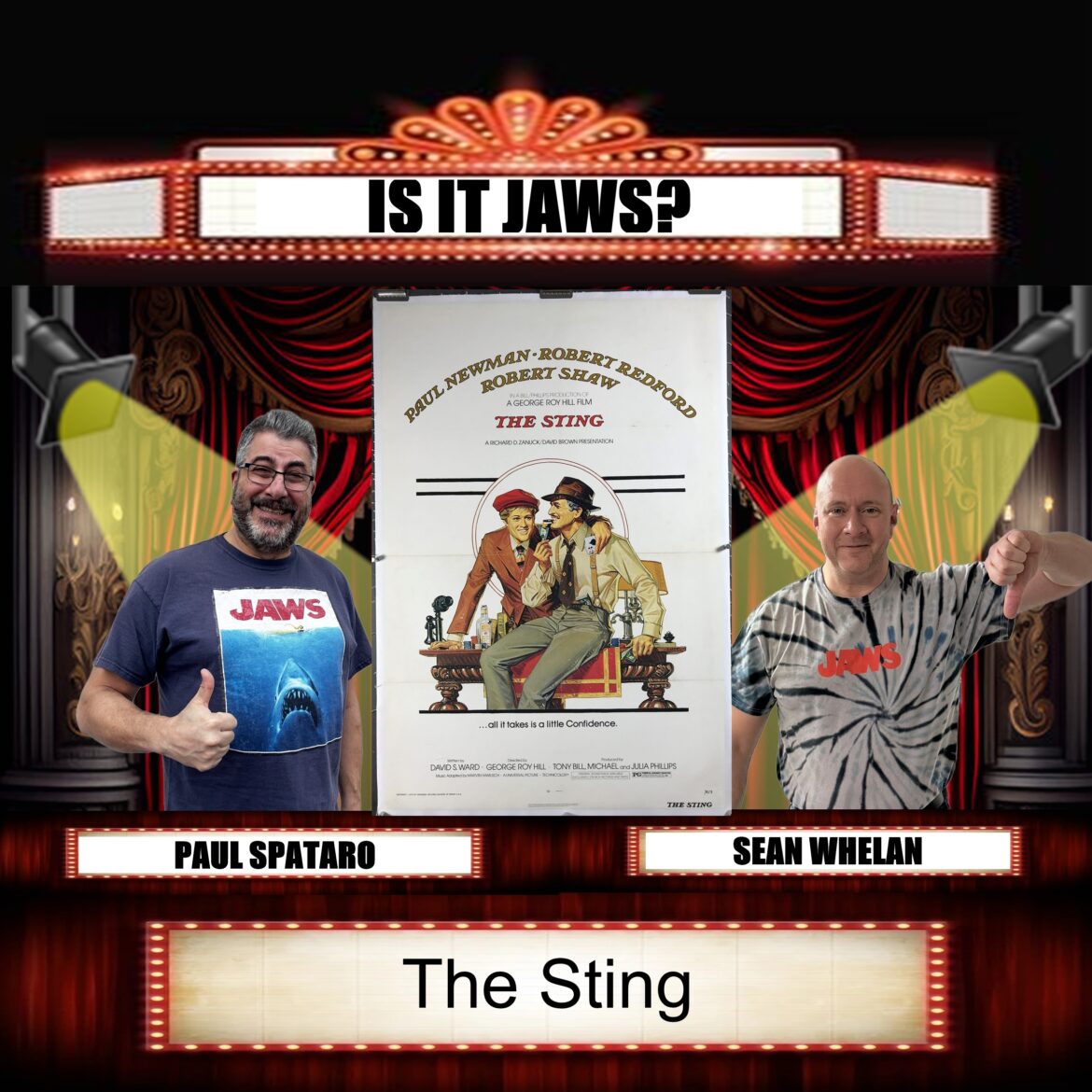 Last time out, Paul & Sean looked at Paul Newman: Butch Cassidy and the Sundance Kid, the first team-up of Redford and Newman.  This week, they look at their second get together: The Sting!  How does it hold up and how does it compare to their prior film?  Listen in and find out!